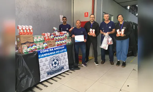 Copa da Amizade doa 193 litros de leite ao Hospital da Providência