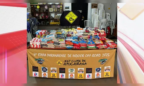 Etapa do Indoor Off Road em Apucarana arrecada 600 kg de alimentos