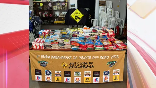 600 quilos de alimentos arrecadados