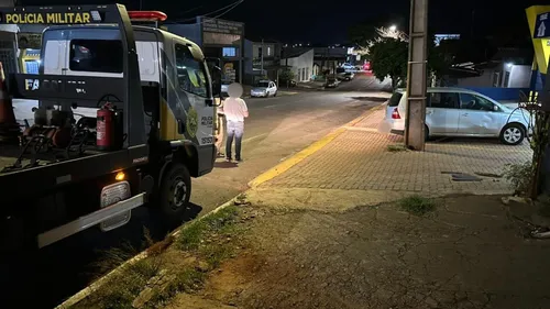 A Polícia Militar (PM) também esteve no local