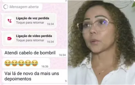A diarista ainda debochou das denúncias da enfermeira.
