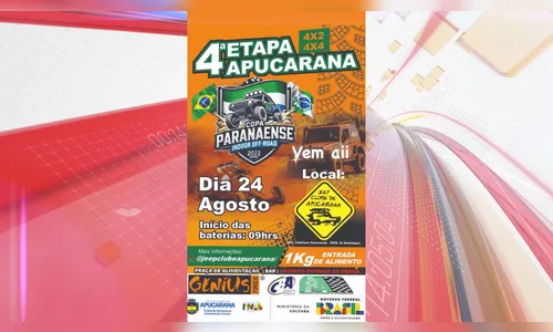 Apucarana terá 4ª etapa da Copa Paranaense Indoor Off-Road