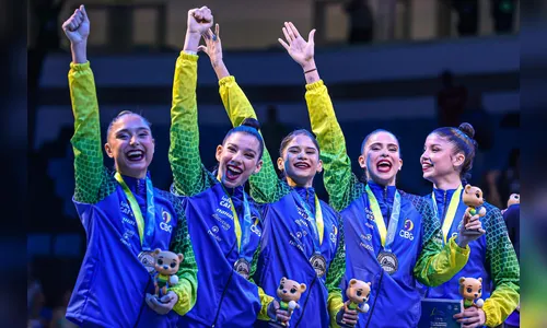 Ginástica Rítmica: Brasil leva prata inédita com atletas do Paraná