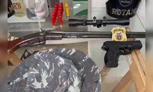 Policiais prendem 2 homens com armas em operação contra a caça ilegal