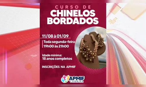 Cambira abre inscrições para curso gratuito de chinelos bordados