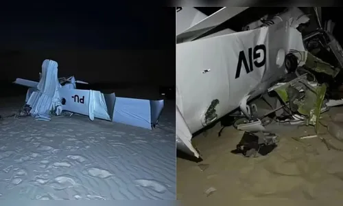 Avião cai nos Lençóis Maranhenses e deixa duas pessoas mortas