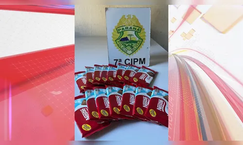 Ladrão furta 15 barras de chocolate em farmácia e é preso em Arapongas