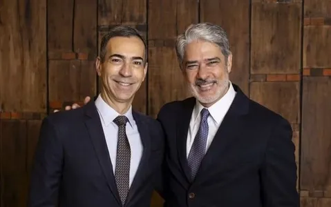 Bonner sai da atração e César Tralli assume a bancada ao lado de Renata Vasconcellos