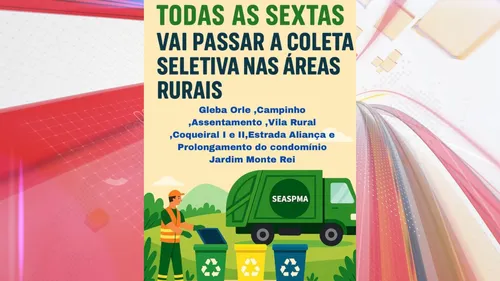 Coleta seletiva vai passar a ser semanal