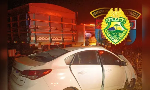 Duas pessoas morrem após colisão na PR-437, em Primeiro de Maio