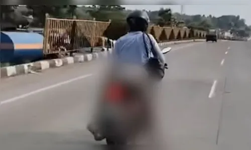 Homem transporta corpo da esposa morta por 80 km amarrado em moto