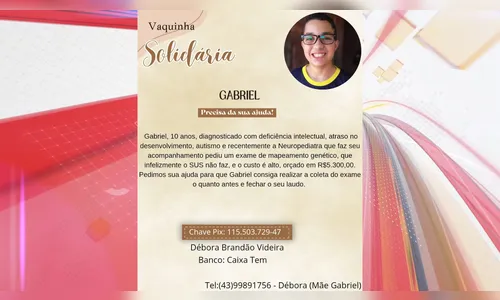 Família cria vaquinha para custear exame de criança de 10 anos