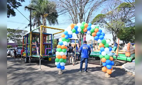 Crianças tiveram tarde de diversão em Sabáudia