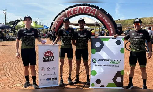 Equipe de Ciclismo Arapongas sobe ao pódio em competição em Marialva