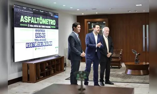 Paraná lança 'Asfaltômetro' para mostrar obras em tempo real
