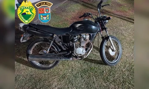 Motociclista tenta fugir de abordagem na BR-369 e acaba preso pela PM