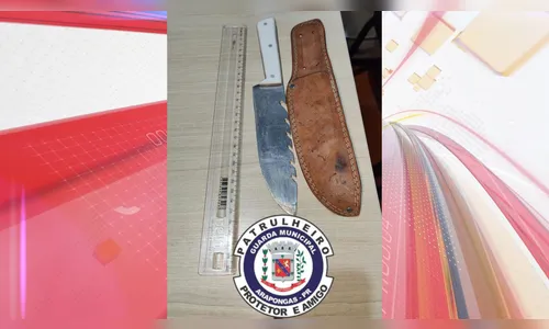 Mulher aciona botão do pânico e homem é preso com faca em Arapongas