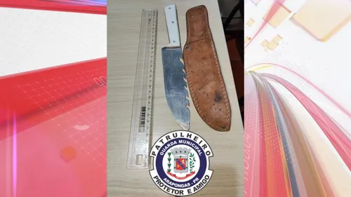 Mulher aciona botão do pânico e homem é preso com faca em Arapongas