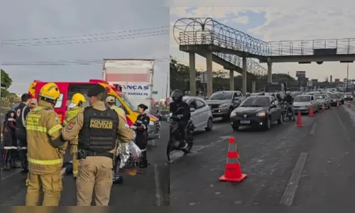 Motociclista desequilibra, cai na pista e morre atropelado em Maringá