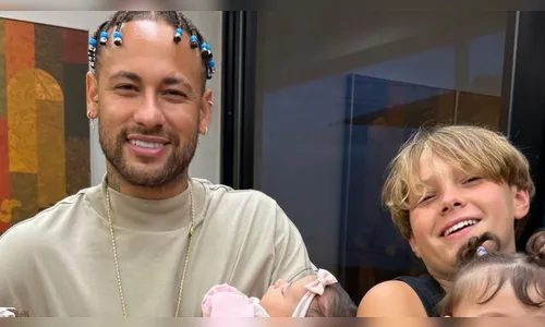 Veja o presente que Neymar Jr ganhou do filho no Dia dos Pais