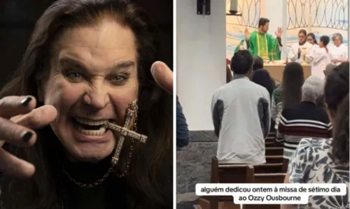 O vídeo do momento da missa viralizou nas redes sociais.