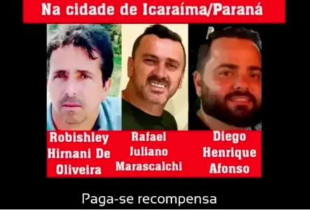 Os homens estão desaparecidos há 23 dias.