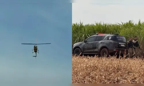 Polícia faz cerco com drones e helicóptero após assalto com reféns