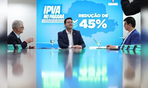 Com redução de 45%, PR terá menor alíquota de IPVA do Brasil em 2026