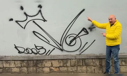 Véio da Havan vai pagar R$ 5 mil para quem denunciar pichador em SC