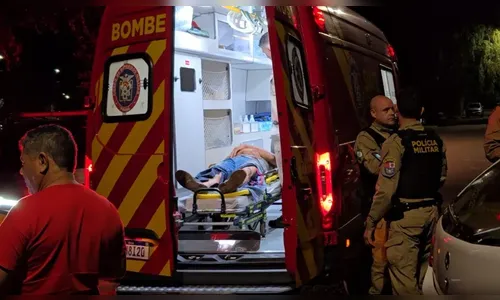 Homem agredido é socorrido e alega sequestro, mas polícia desconfia