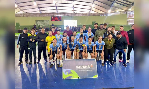 Futsal feminino de Arapongas é campeão invicto nos Jogos da Juventude