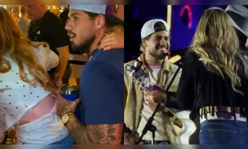 Após carona, Zé Felipe e Duda Bertelli cantam juntos em Barretos
