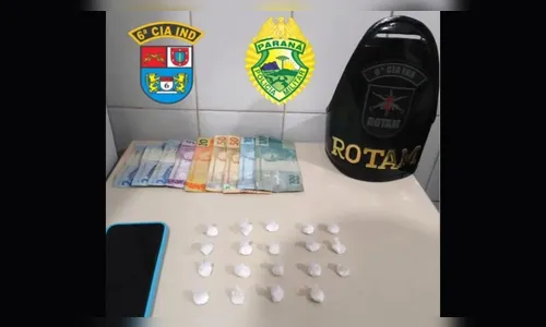 Polícia fecha ponto de tráfico de drogas em Jardim Alegre