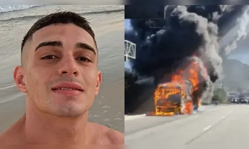 Atleta morre após colidir moto com ônibus que pegou fogo em SC