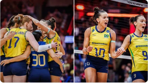A equipe venceu o Japão e garantiu medalha no mundial.