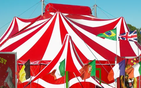 A jovem foi atingida por um cabo de aço durante a desmontagem do circo.