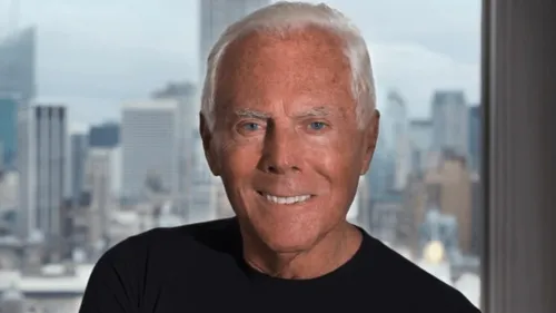 A morte dele foi confirmada por um comunicado oficial da grife