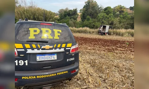 Homem é preso após fuga com caminhão carregado de cigarros no PR