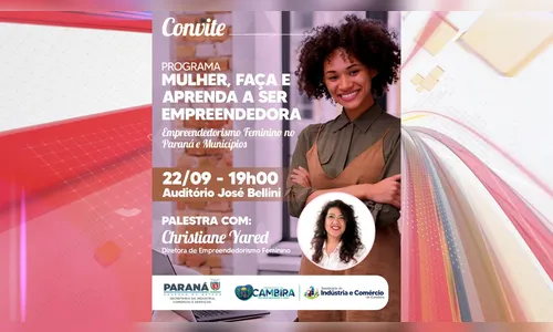 Cambira recebe palestra sobre empreendedorismo feminino