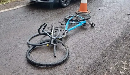 A polícia confirmou à noite que a bicicleta era furtada.