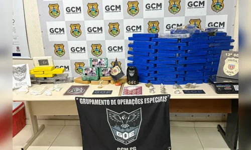 PCPR e GCM apreendem 60 quilos de drogas em Ponta Grossa