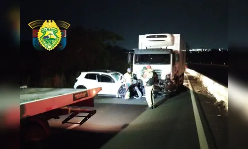 Jovem de 19 anos fica gravemente ferida após acidente na PR-862