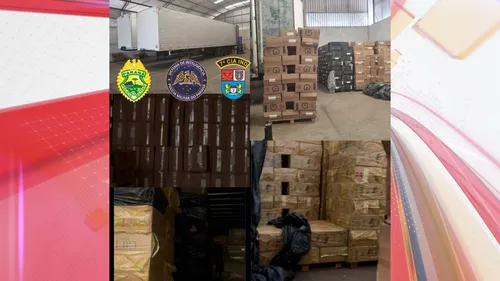 Caixas com cigarros contrabandeados