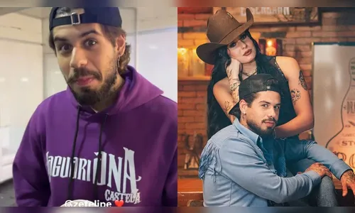 Zé Felipe chama a atenção ao usar moletom de Ana Castela  em show
