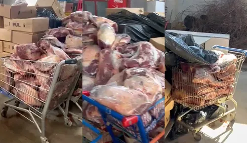 Carga de carne roubada foi encontrada em pelo menos dois comércios, um em Curitiba e outro em Pinhais