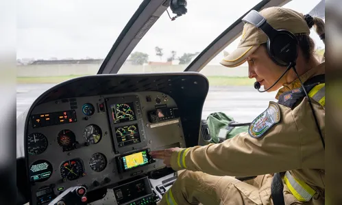 Corpo de Bombeiros do Paraná tem primeira mulher piloto de helicóptero