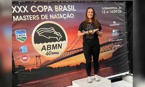 Nadadora de Arapongas fatura 5 medalhas em torneio de Florianópolis