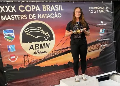 Diva Cataneo na Copa Brasil Masters de Natação