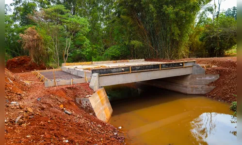 Obras de pontes rurais em Arapongas ultrapassam 70% de execução
