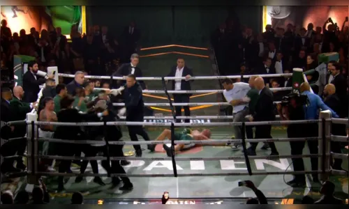 Duelo entre Popó e Wanderlei termina em confusão e agressão no ringue